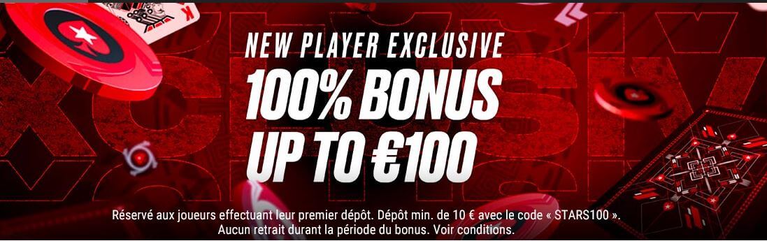 Code bonus Pokerstars “STA***” décembre  2023 : jusqu’à 100€