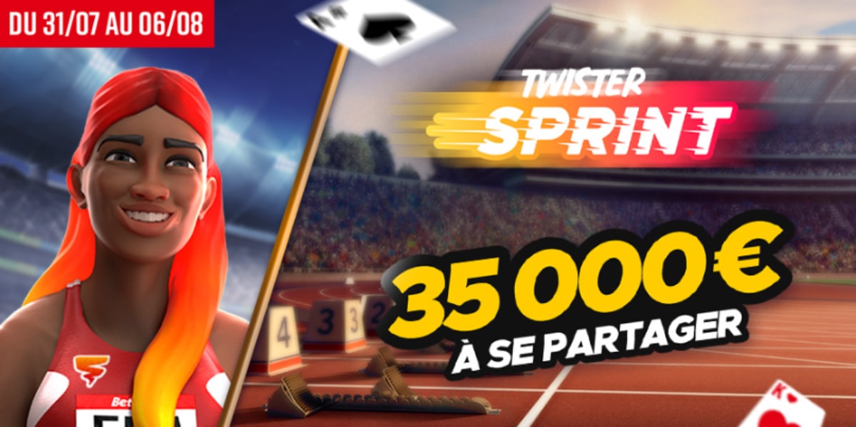 Twister Sprint 35000€ à partager sur Betclic
